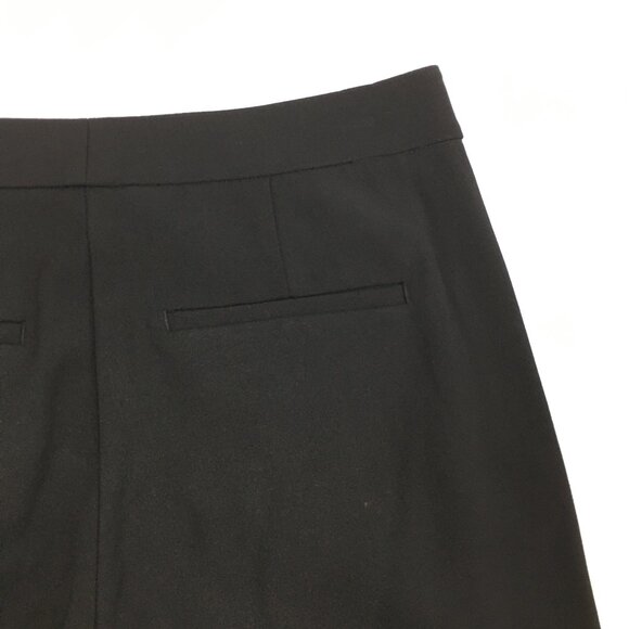 VINCE Black Wool Blend Button Hem Cropped/Ankle Dress Pant - Picture 8 of 11
